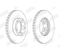 2 x JURID 569273J Disco freno per NISSAN