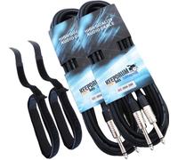 2 X Keep Drum cavo per chitarra Strumento cavo jack 6,3 mm 2x GC-004 3m