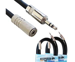 2 X keepdrum MC 099 X J 1 m 3,5 mm cavo di prolunga stereo mini jack M/F Cavo di prolunga