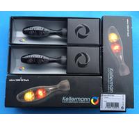 2 X Kellermann Freccia Micro 1000 Df Scuro, LED, 143100, Nero, Black, Paio