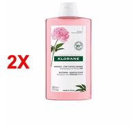 2 X KLORANE A LA PEONIA BIO shampoo lenitivo 400 ml
