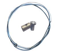 2 X Lambretta Serie 1, 2 & 3 Li / TV Grigio extra Lungo Cavo Acceleratore+