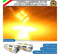 2 X LAMPADE P21W BA15S CANBUS 3.0 24 LED VOLKSWAGEN CORRADO PER FRECCE ANTERIORI