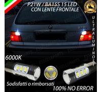 2 X LAMPADE RETROMARCIA 15 LED P21W CANBUS BMW SERIE 3 E36 TOURING NO ERROR