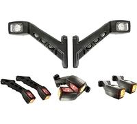 2 x LED Luci di Posizione Laterali Indicatore Ingombro Rosso Camion Rimorchio Furgoni 12v 24v