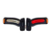 2 x LED UNICO COMBO MARCATORE LATERALE ANGELO LUCI DI SGOMBERO + SEGNALE DI...