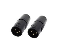 2 x LEDJ DMX Termination Plug 3-Pin DMX Terminator 120ohm XLR 3P Discoteca Illuminazione