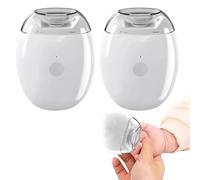 2 x levigatrice elettrica automatica per unghie, con 3 velocità regolabili e illuminazione a LED, ricaricabile USB, silenziosa e cappuccio antipolvere, per tutta la famiglia, bambini, adulti e animali