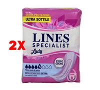80 Assorbenti LINES SPECIALIST EXTRA assorbenti donna per perdite di urina NUOVI