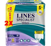 10 Pacchi (140 Pannoloni Mutandina) Lines Specialist Unisex Super Maxi Tg.M
