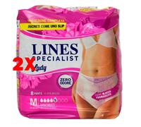2 X Lines Specialist Pants Discreet M 8 Pezzi - Dispositivo Medico Ce Classe 1