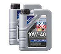 2 X Liqui Moly 1091 MoS2 leggero di Corsa 10 W 40 Olio motore 1l