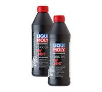 2x LIQUI MOLY 2716 Olio forcella moto 5W leggero 1L