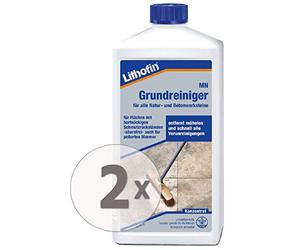2 X Lithofin MN Ragione Detergente e sporco Remover - Detergente per natura di pietra - 1 litri - Concentrato - Stark wirkend
