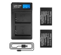 2 X LP-E12 Batteria di Ricambio e LCD Doppio caricatore Compatibile con Canon EOS M100, Rebel SL1, EOS 100D, EOS M, EOS M2, EOS M10 Digital Camera