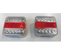 2 x luce posteriore a LED con baionetta a 5 poli luce posteriore rimorchio lu...