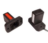 2 x luci di posizione LED al neon base in gomma 12V/24V omologate