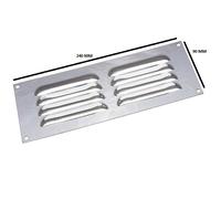 2 X Luminoso Cromato Gelosia Ventilazione Griglia Cover 22.9X7.6cm Onestopdiy