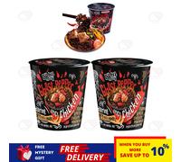 2 x Mamee Daebak Instant Ramen Noodle Korean Ghost Pepper HOT SPICY CHICKEN 80 g