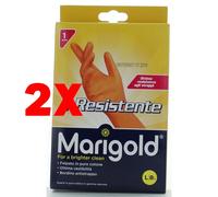 MariGold Guanti Il Resistente – Doppio strato lattice, felpato in cotone, manica lunga – Taglia L