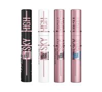 2 x Maybelline New York Lash Sensational Sky High Mascara, Volumising & Lengthening Mascara, Washable Flake-Free Formula Infused with Bamboo Extract & Fibres, 7 ml, Shade: 01, Black