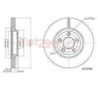 METZGER 6110709 Disco freno