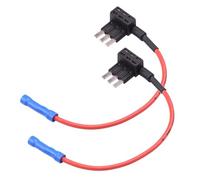 2 x Micro3 Piggyback Add-A-Circuit Blade portafusibili per micro fusibili a 3 lamelle auto elettrici
