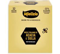 2 x Mieleizia, Miele Italiano di Acacia e Sulla non Pastorizzato in Bustine Monodose, Mini Box 32x5g