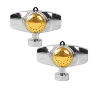 2 x modello piccolo irrigatore per testa in lega di zinco irrigatore regolabile a 360 gradi con acqua delicata F irrigatori in metallo per cortile