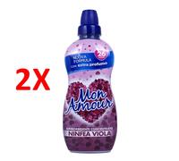 2 X Mon Amour Ammorbidente Concentrato Ninfea Viola 26 Lavaggi 650 Ml
