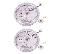 2 x Movimento Meccanico Manuale 6497 Trimmer 9 O'Clock Small Seconds Watch Accessories, argento