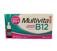 2 x Multivitamix B12 Integratore di Vitamina B12 50+ 12 Flaconcini