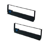 2 X Nastro Per IBM 4234 Modello 7 8 9 11 12 13 Ref.300 NYLON 27mm Nero Ribbon