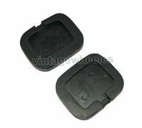 2 x Neri Frizione E Pedale Freno Gomma Pad Copertura Per Willys Ford Jeep