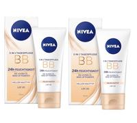 NIVEA 5 in 1, cura diurna, BB 24 ore, umidità, tipo di pelle chiara, SPF 20, 50 ml, 50 ml
