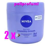 2 x Nivea Irresistibly Smooth Body Cream Crema Corpo Levigante per Pelle Secca a
