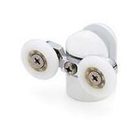 2 X Novellini Rulli Di Porta Doccia Doppia Top/Runners/Wheels 23Mm RU2
