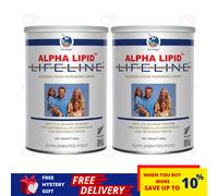 2 x Nuova bevanda in polvere latte colostro Alpha Lipid Lifeline 450 g SPEDIZ...