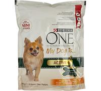 2 X O,800 KG PURINA ONE MY DOG MINI CROCCHETTE POLLO E RISO CROCCANTINI CANE