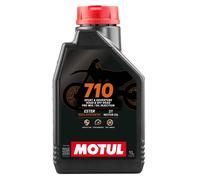 2 X OLIO MISCELA MOTUL 710 2T ANTI FUMO 100% SINTETICO 1LT API TC ISO L EGD FD