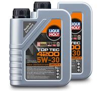 2 x olio motore Liqui Moly 3706 Top Tec 4200 5W-30