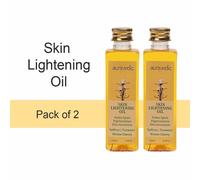 2 x olio schiarente per pelle auravedica olio di curcuma e ciliegia...