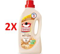 2 X Omino Bianco Detersivo Marsiglia -detersivo Liquido Per Lavatrice 35 Lavagg