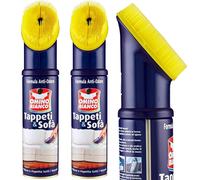 2 X Omino Bianco Pulitore Tappeti Sofa Divani con Spazzola 300ml Anti Odore