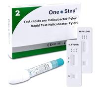 2 x One Step Test rapido Helicobacter Pylori I Test di screening del cancro del colon I Autotest a casa I Test H. Pylori per diarrea e sindrome dell'intestino irritabile