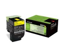 2 X ORIGINALE LEXMARK 802Y GIALLO 80C20Y0 PER LEXMARK CX310N CX310DN CX410DE CX4