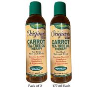2 X Originali Da Africa's Best Carota & Tea Tree Oil Terapia 170ml/177 ML Ogni