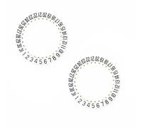 2 x orologio movimento data data orologio ruota disco piastra 2557 per ETA 2804-2 2824-2 2892A2, 3 O'clock