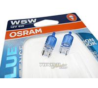 2 X OSRAM COOL BLUE xeno lampadina lampada luce di posizione T10 W5 W senza LED bianco