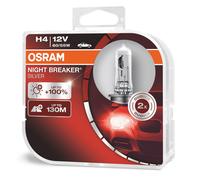 2 X OSRAM H4 472 12V 60/55W Notte Interruttore Argento +100% Faro Bulbi Upgrade